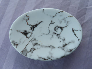 Porcelain soap dish Marble like design