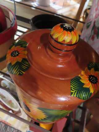 Sunflower Caister w/lid RC