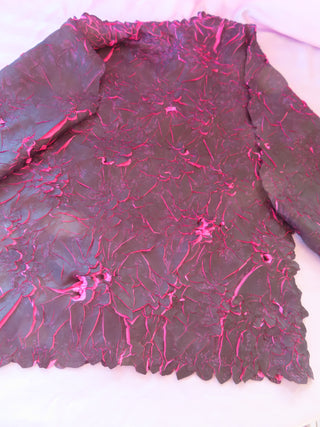Pink & Black flowered shirt size M