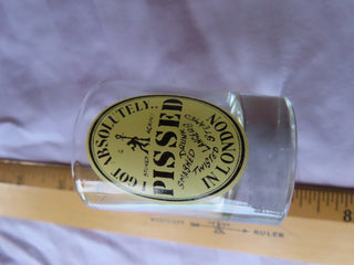 Pissed shot glass
