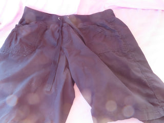 Black cotton shorts size L