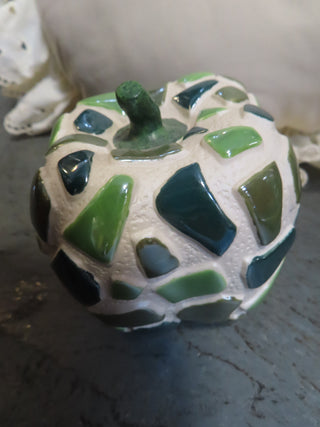 Porcelain green tile apple