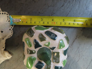 Porcelain green tile apple