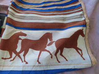 Large running horses scarf