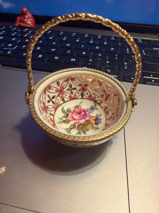 Garden Basket Limoges Elegant Decor