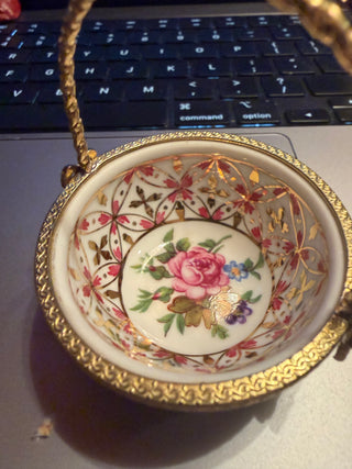 Garden Basket Limoges Elegant Decor