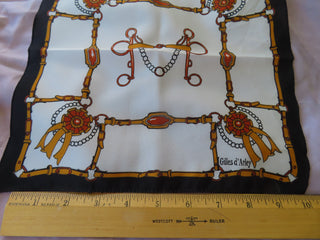 Horse ribbon scarf signed Made in Italy