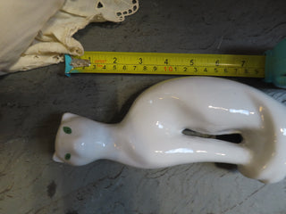 Porcelain White Cat at Rancho