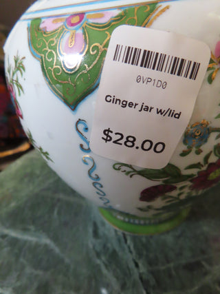 Ginger jar w/lid