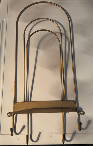 Vintage Bag/Clipboard Holder w. Hooks, pen tray. RCD