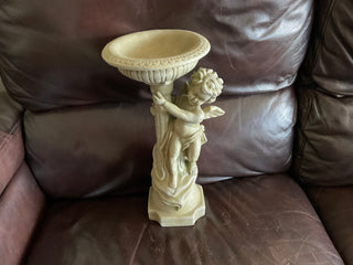 Cherub Angel Resin Candle Holder