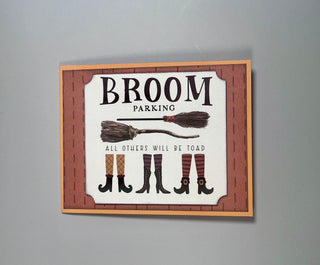 Broom Parking Pop Up Card