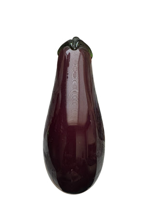 Purple Blown Glass Eggplant