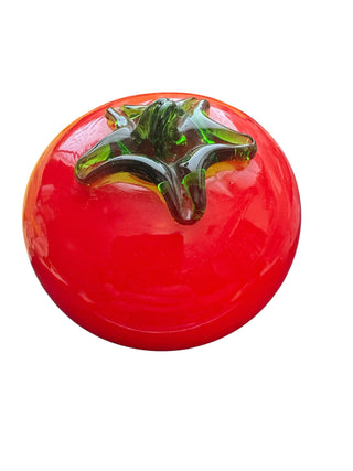 Red Blown Glass Tomato