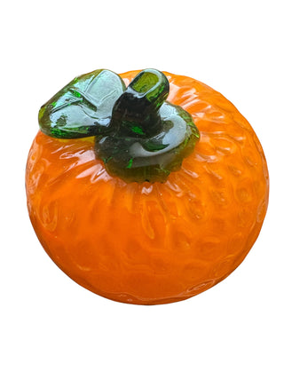 Textured Blown Glass Orange