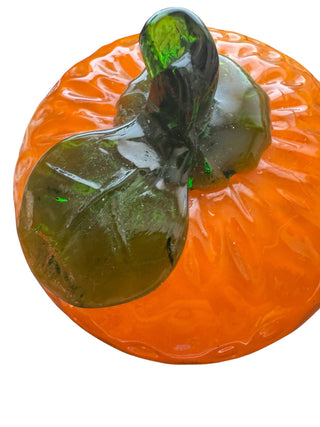 Textured Blown Glass Orange