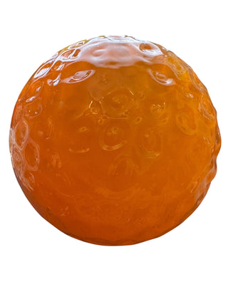 Textured Blown Glass Orange