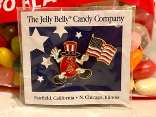 Vintage Jelly Belly American Flag Pin