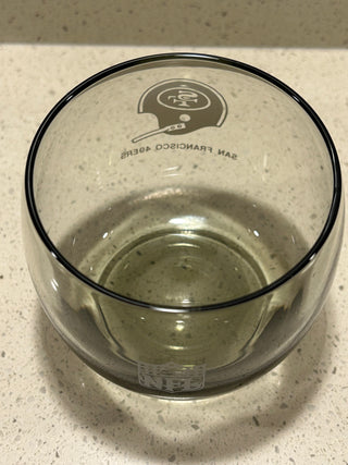 Vintage 49ers Roly Poly Glass