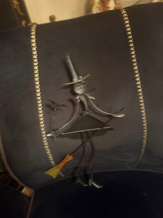 Vintage Metal Witch 16" Long