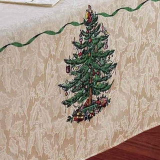 Spode Christmas Tree Tablecloth 60” x 144” Oblong