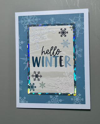 Hello Winter Pop Up Card