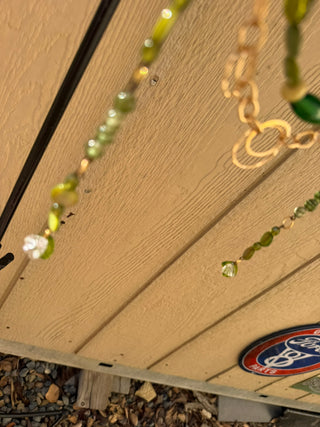 Suncatcher Branch 16" Dove, Silver Leafs