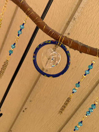 Suncatcher Branch  18" Bangle-Heart