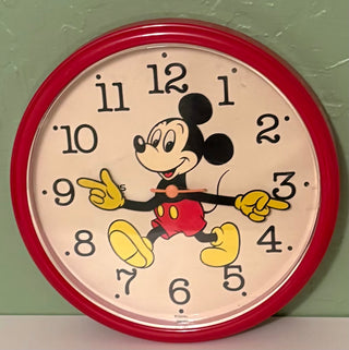 vintage Disney Mickey Mouse quartz wall clock rsv