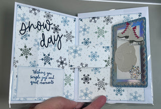Winter Checklist Pop Up Card
