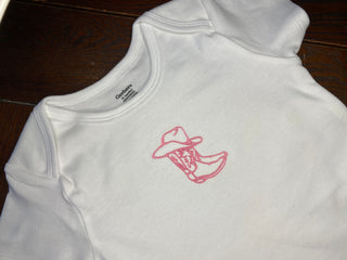Western Onesie Pink (18 mo)