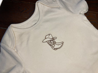 Western Onesie Tan (18 mo)