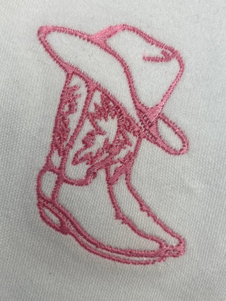 Western Onesie Pink (18 mo)