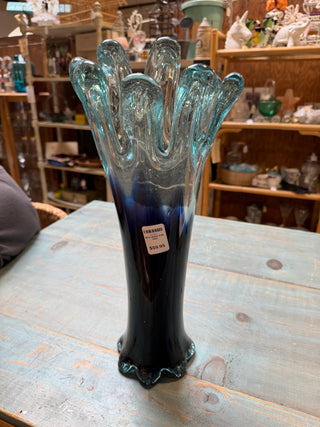 Blue Water Drip Vase