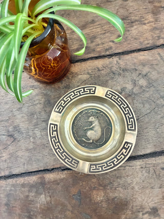 Brass Chinese Zodiac Ashtray