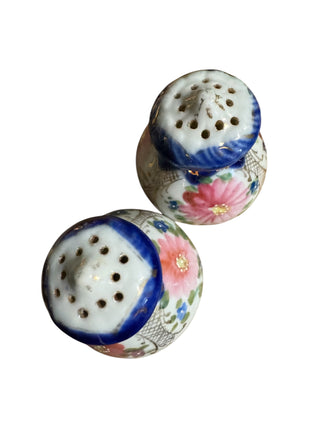 Floral Porcelain S&P Shakers