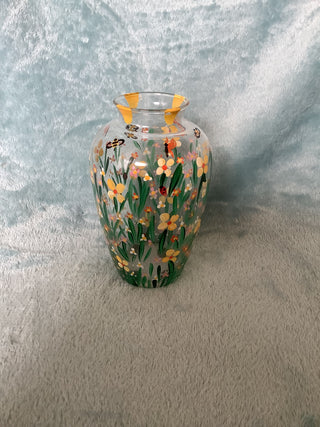 Hand painted Vase La Russa 5x3.5 inches