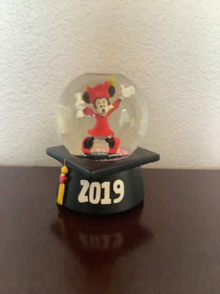 Minnie Graduation Water Globe