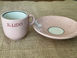 Vintage Buffalo China Demitasse Cup and Saucer