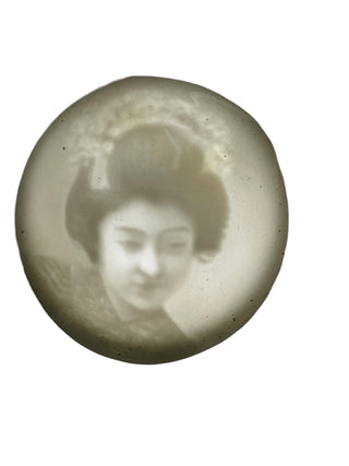 Japanese Lithophane Geisha Teacup
