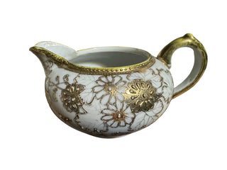 Nippon Shofu Gold Floral Creamer