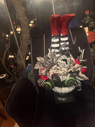 Halloween Centerpiece, Whimsical Arrangement Witch Wizard Of Oz
