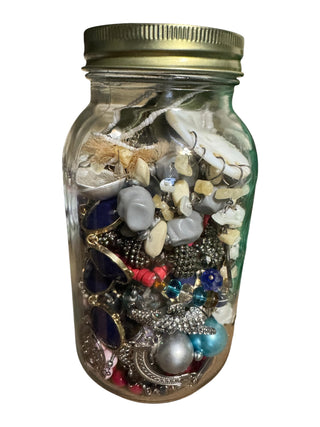 Vintage / Modern  Mix Jewelry Jar