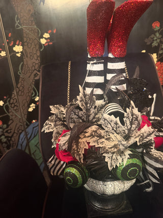 Halloween Centerpiece, Whimsical Arrangement Witch Wizard Of Oz