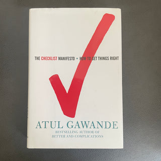 The Checklist Manifesto Hardcover Book