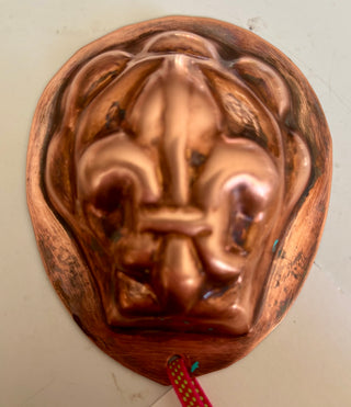 Vintage Copper Fleur de Lis Mold RCD