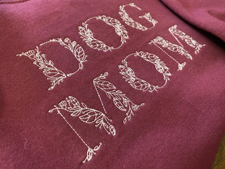 Dog Mom Embroidered Sweatshirt - Medium