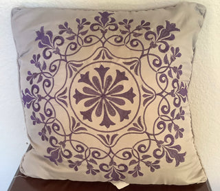 Alysheer Boho Mandala Embroidered Throw Pillow