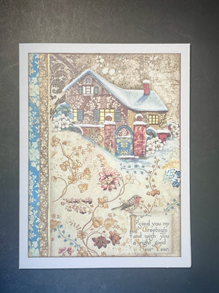 Vintage Inspired Christmas Card Variety Set 1