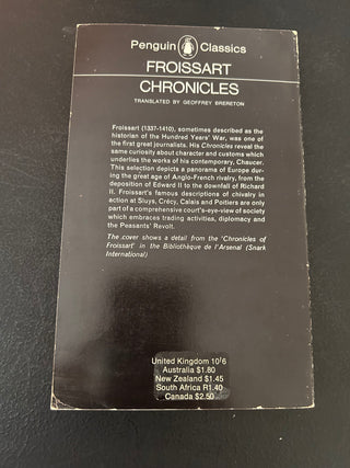 Jean Froissart's Chronicles by Geoffrey Brereton